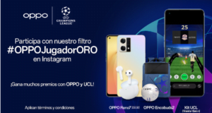 OPPO lanza la actividad “OPPO jugador dorado”, la oportunidad para ganar el nuevo Reno7 dorado