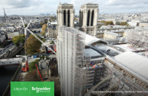 Schneider Electric ayuda a la restauración de la catedral de Notre-Dame de París