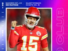 Ea Sports Madden Nfl 24 presentó el club del 99 junto con la lista de calificaciones completa