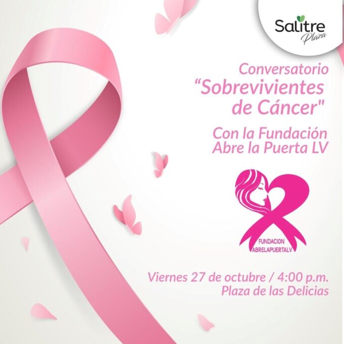 Salitre Plaza y la Fundación Abre la Puerta LV se vinculan al mes internacional de la prevención del cáncer de mama.