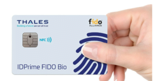 Nueva tarjeta para la autenticación por huella dactilar sin contraseña para las empresas