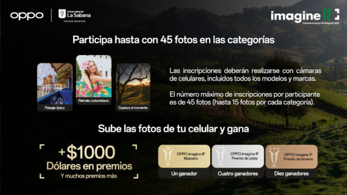 OPPO da inicio al concurso fotográfico Imagine IF 2024, con el cual pretende llevar la cultura colombiana a más rincones del mundo