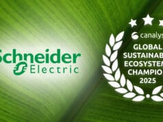 Canalys reconoce a Schneider Electric como campeón en sostenibilidad