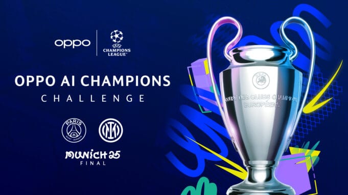 El celular patrocinador para vivir la final de la UEFA Champions League: el OPPO Reno13 5G