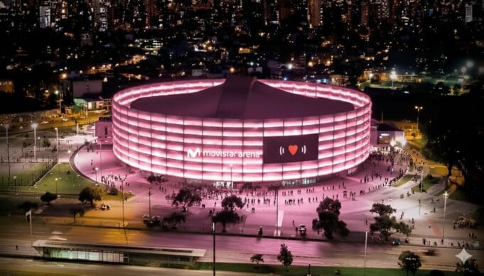 El Movistar Arena se iluminará de Rosa: Un símbolo de unión y esperanza impulsado por mujeres líderes de Colombia