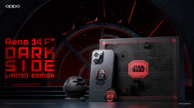 Únete a la Fuerza: OPPO lanza al Reno14 F 5G Edición Limitada Lado Oscuro, exclusivamente en Latinoamérica