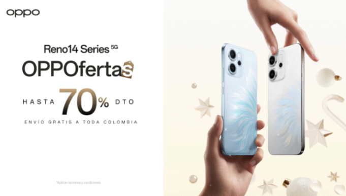 Regala tecnología esta Navidad: OPPO lanza descuentos exclusivos en Colombia