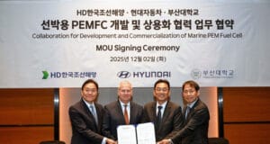 Hyundai Motor Company se une a HD KSOE y PNU para desarrollar un sistema marítimo de pilas de combustible