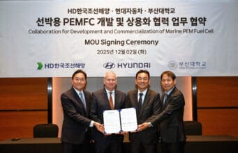 Hyundai Motor Company se une a HD KSOE y PNU para desarrollar un sistema marítimo de pilas de combustible