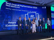 Hyundai Colombia recibe el reconocimiento “Best Overall Performance 2025” entre todos los países de Centro y Suramérica