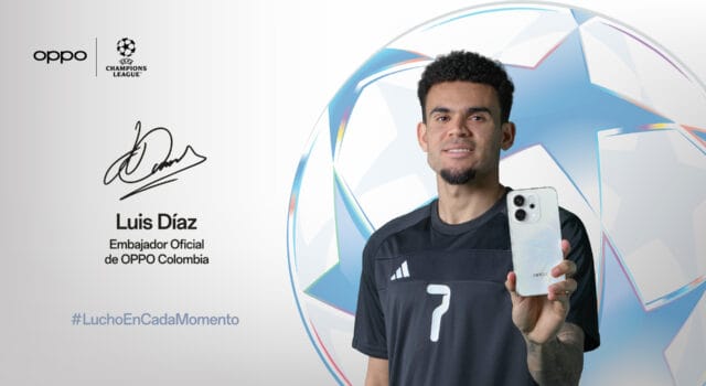 OPPO anuncia a Luis Díaz como embajador de marca en Colombia, marcando un nuevo capítulo de liderazgo e innovación en el país