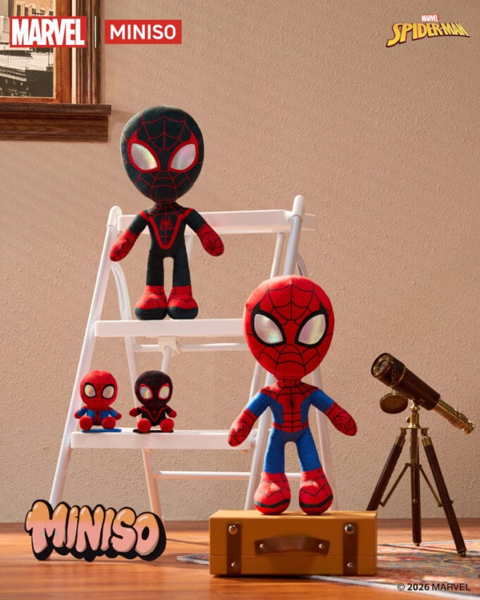Spider-Man el Super Héroe que sigue conquistando nuevas generaciones, llega a Miniso